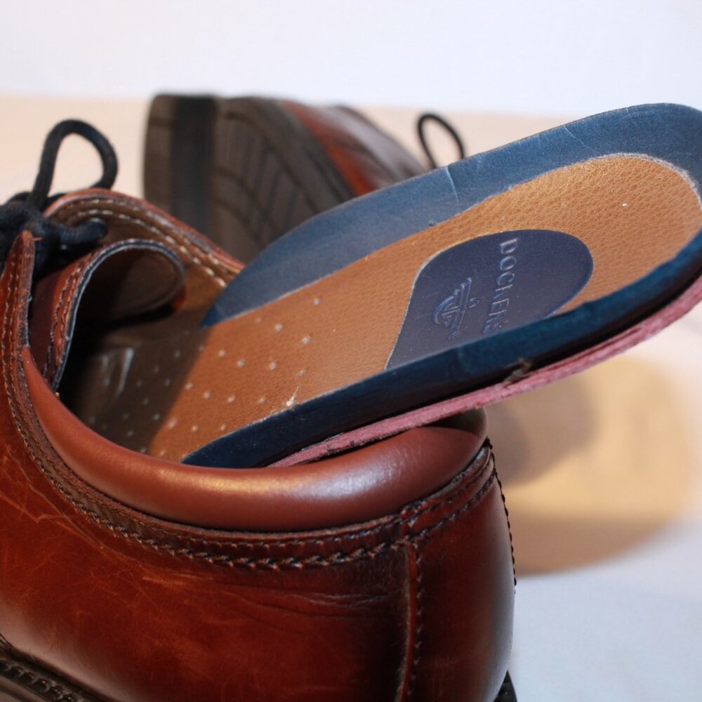 Dockers Size 10.5M GORDON Cordovan Brown Leather Oxford CapToe Dress Shoes - Picture 8 of 12